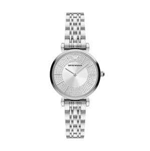 Sat Emporio Armani za žene, boja: srebrna