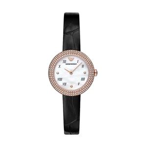 Sat Emporio Armani za žene, boja: crna