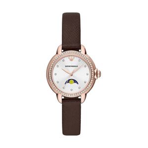 Sat Emporio Armani za žene, boja: smeđa