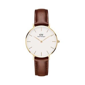 Sat Daniel Wellington Petite 32 St Mawes za žene, boja: smeđa