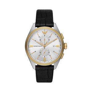 Sat Emporio Armani za muškarce, boja: srebrna
