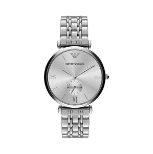 Sat Emporio Armani za muškarce, boja: srebrna