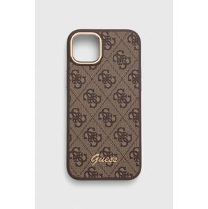 Etui za telefon Guess iPhone 14 Plus 6,7" boja: smeđa