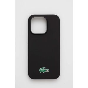Etui za telefon Lacoste iPhone 14 Pro 6,1" boja: crna