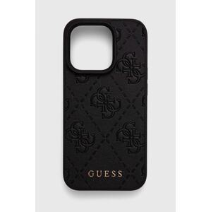 Etui za telefon Guess iPhone 15 Pro 6.1 boja: crna