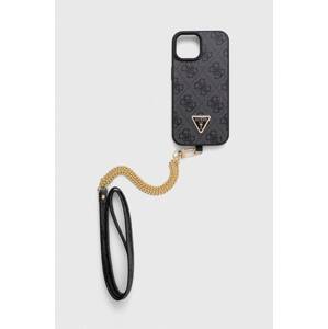 Etui za telefon Guess iPhone 15 6.1 boja: crna