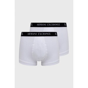 Bokserice Armani Exchange (2-pack) za muškarce, boja: bijela