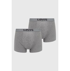 Bokserice Levi's (2-pack) za muškarce, boja: siva