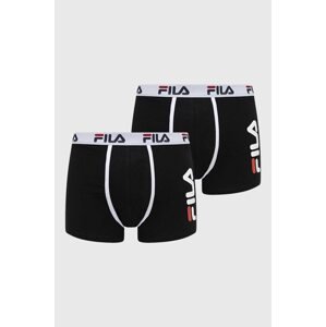 Bokserice Fila 2-pack za muškarce, boja: crna