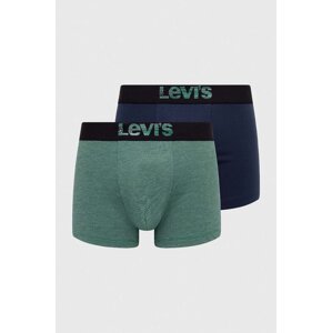 Bokserice Levi's 2-pack za muškarce, boja: zelena