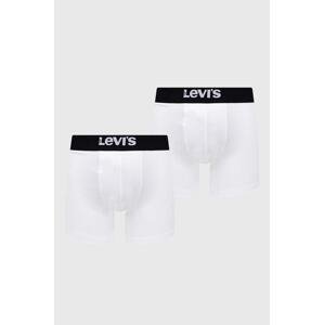 Bokserice Levi's 2-pack za muškarce, boja: bijela