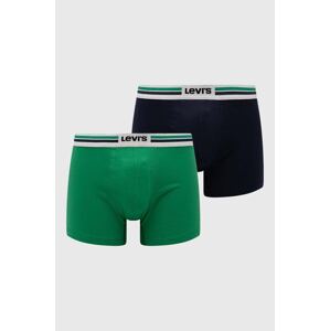Bokserice Levi's 2-pack za muškarce, boja: zelena
