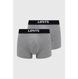 Bokserice Levi's 2-pack za muškarce, boja: siva, 37149.0828-003