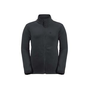 Dječja dukserica Jack Wolfskin TAUNUS JACKET K boja: crna, glatka