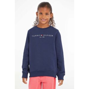 Dječja pamučna dukserica Tommy Hilfiger boja: tamno plava, KS0KS00212