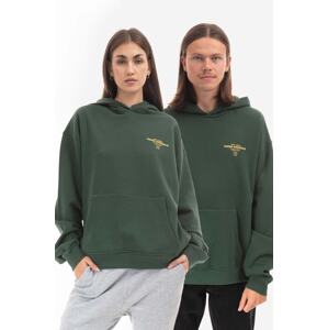 Dukserica Guess Originals Go Harper Ls Hoodie boja: zelena, s kapuljačom, s tiskom, M2BQ05.K9YH1-F82E