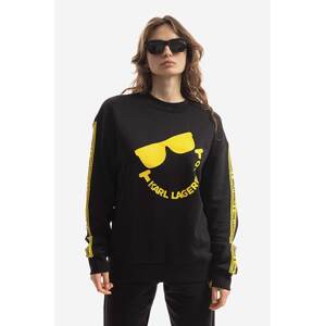 Dukserica Karl Lagerfeld Unisex Smiley Sweatshirt boja: crna, s tiskom