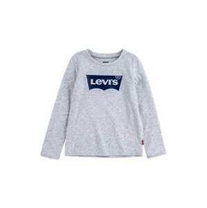 Dječja majica dugih rukava Levi's boja: siva