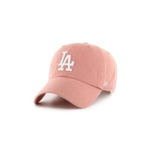 Pamučna kapa sa šiltom 47 brand MLB Los Angeles Dodgers boja: narančasta, s aplikacijom