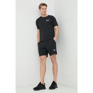 Komplet EA7 Emporio Armani za muškarce, boja: crna