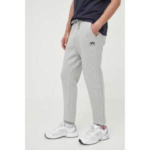 Donji dio trenirke Alpha Industries Basic Jogger SL boja: siva, 116370.17-grey