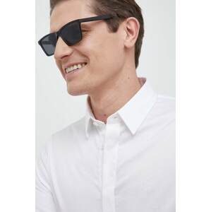Košulja Armani Exchange za muškarce, boja: bijela, slim, s klasičnim ovratnikom, 8NZCBD ZN10Z NOS