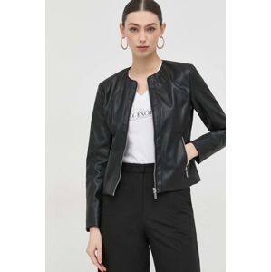Jakna Armani Exchange za žene, boja: crna, za prijelazno razdoblje