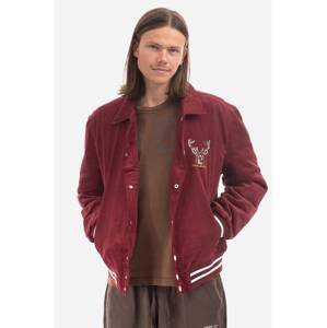 Bomber jakna Guess Originals x Simon Corduroy za muškarce, boja: zelena, za prijelazno razdoblje, M2BL07.WEUW0-F82E