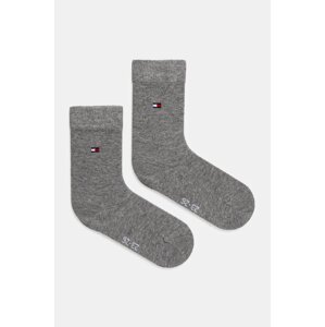Dječje čarape Tommy Hilfiger boja: siva