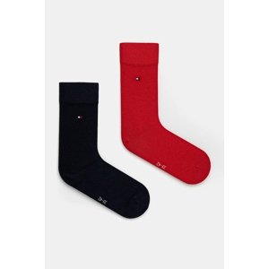 Dječje čarape Tommy Hilfiger boja: crvena