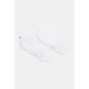 Čarape Tommy Hilfiger 2-pack za žene, boja: bijela, 343024001
