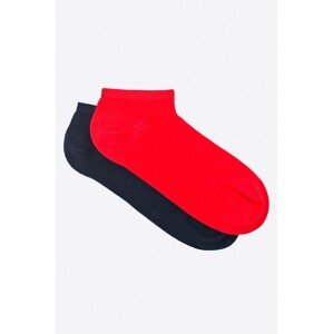 Čarape Tommy Hilfiger 2-pack za žene, boja: crvena, 343024001