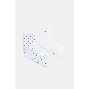 Čarape Tommy Hilfiger 2-pack za žene, boja: crna, 100001493