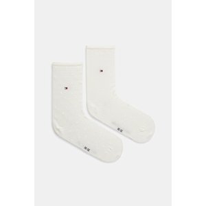 Čarape Tommy Hilfiger 2-pack za žene, boja: bijela, 100001493