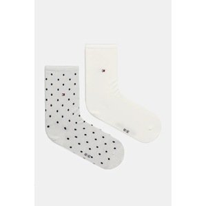 Čarape Tommy Hilfiger 2-pack za žene, boja: crna, 100001493