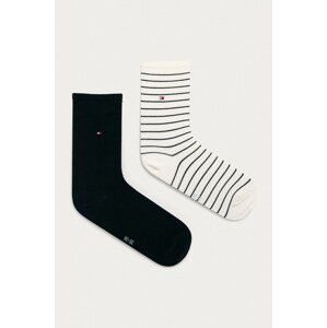 Čarape Tommy Hilfiger 2-pack za žene, boja: bijela, 100001494