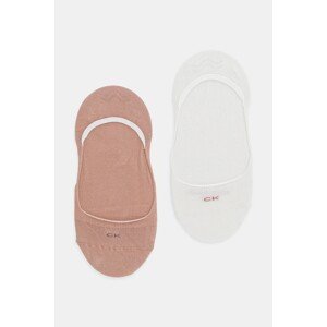 Čarape Calvin Klein 2-pack za žene, boja: ružičasta, 701218767