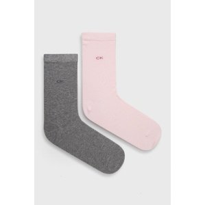 Čarape Calvin Klein za žene, boja: ružičasta, 701218769