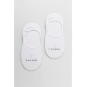 Čarape Calvin Klein 2-pack za žene, boja: bijela, 701218771