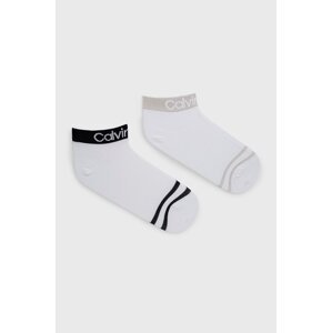 Čarape Calvin Klein za žene, boja: bijela, 701218775