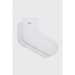 Čarape Calvin Klein za žene, boja: bijela, 701218781