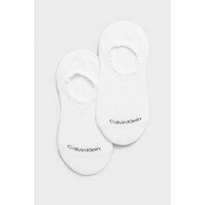 Čarape Calvin Klein za žene, boja: bijela, 701218787