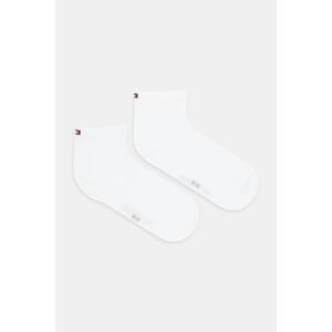 Čarape Tommy Hilfiger 2-pack za žene, boja: bijela, 373001001