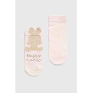 Čarapice za bebe United Colors of Benetton 2-pack boja: ružičasta