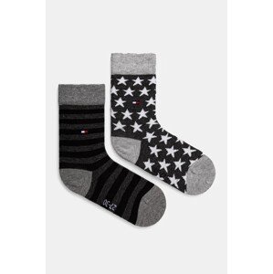 Dječje čarape Tommy Hilfiger boja: crna