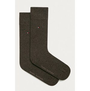 Čarape Tommy Hilfiger 2-pack za muškarce, boja: smeđa, 371111
