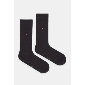 Čarape Tommy Hilfiger 2-pack za muškarce, boja: smeđa, 371111