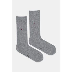 Čarape Tommy Hilfiger 2-pack za muškarce, boja: siva, 371111