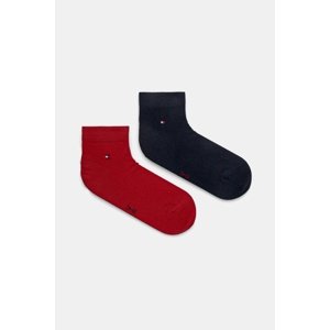 Čarape Tommy Hilfiger 2-pack za muškarce, boja: crvena, 342025001