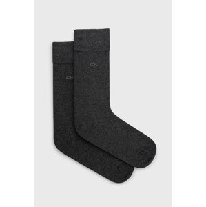 Čarape Calvin Klein 2-pack za muškarce, boja: siva, 701218631